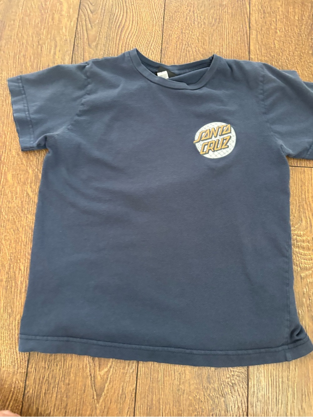 Santa Cruz Skateboards Girls Navy Blue Logo T-Shirt